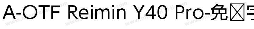 A-OTF Reimin Y40 Pro字体转换